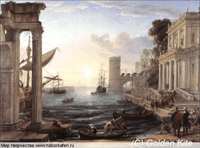 1196 Seaport with the Embarkation of Queen Sheba