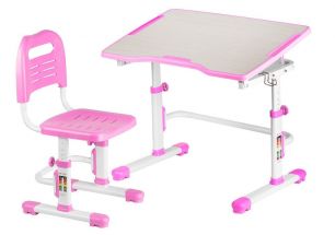 Комплект парта + стул трансформеры Vivo II Pink