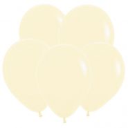 5" Нежно-жёлтый, Пастель Матовый (Макаронс), 100 шт, Sempertex