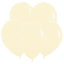 5" Нежно-жёлтый, Пастель Матовый (Макаронс), 100 шт, Sempertex