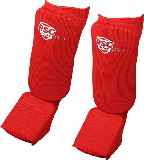 Комплект защиты голени и стопы RSC RSC002 красный
