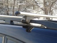 Багажник (поперечины) на рейлинги на Chevrolet Captiva, Атлант, аэродинамические дуги