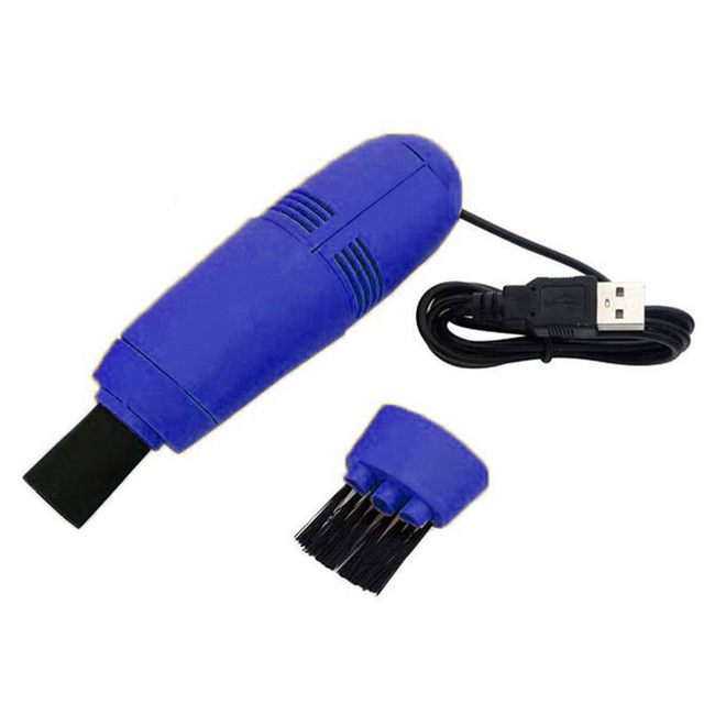 Мини Пылесос Для Клавиатуры От USB, Цвет Синий