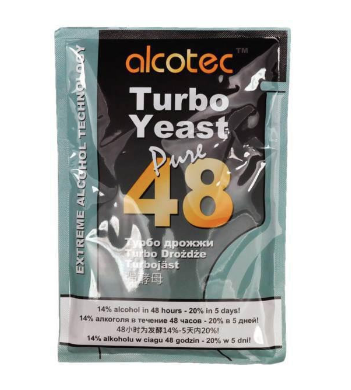 Дрожжи Alcotec 48 Turbo Pure 135 гр (40 шт/кор)