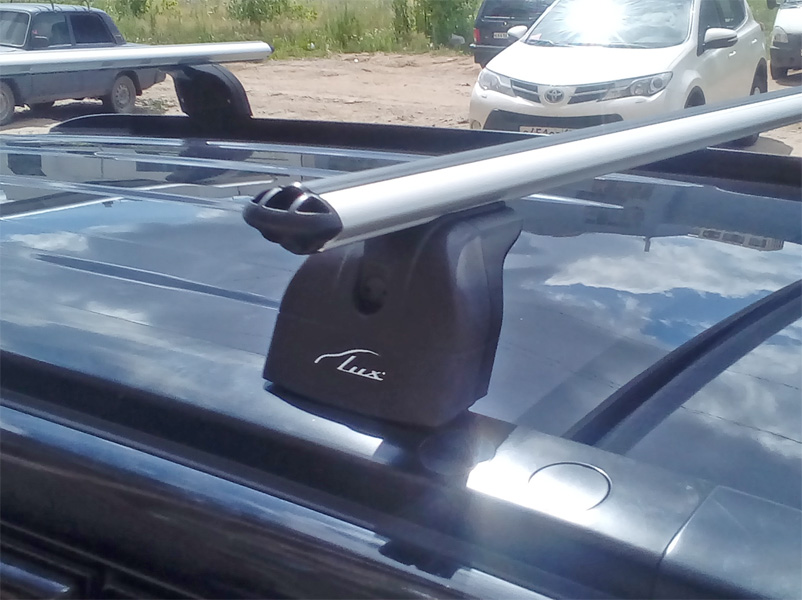 Багажник на крышу Suzuki Grand Vitara, Lux, аэродинамические дуги (53 мм)