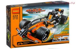 Конструктор Decool Гонка BLACK CHAMPION с инерционным механизмом 3413 (Аналог LEGO 42026) 137 дет