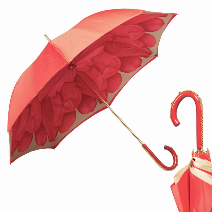 Зонт-трость Pasotti Rosso Coral Plastica