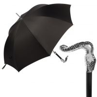 Зонт-трость Pasotti Sempia Silver Niagara Black