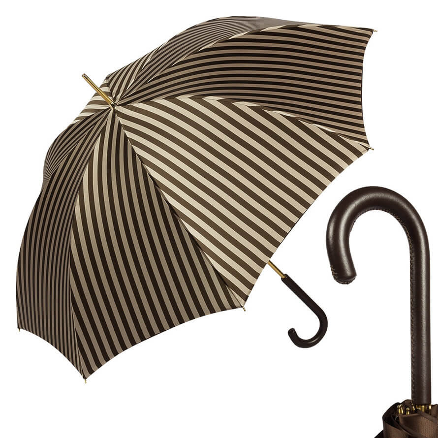 Зонт-трость Pasotti Classic Pelle StripesS Morrone