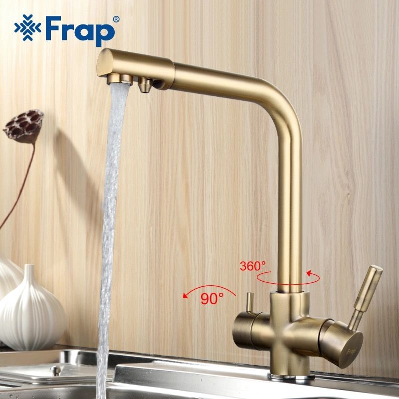 Frap F4352-4 Смеситель для кухни со встроенным фильтром
