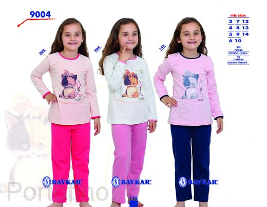 9004 Пижама для девочки Baykar
