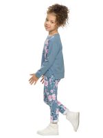 Джемпер и брюки с цветами на девочку