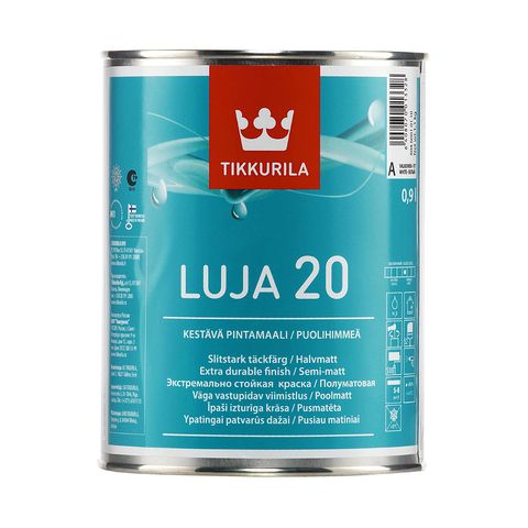 Краска для стен и потолков Luja 20, акрилатная краска, содержащая противоплесневый компонент