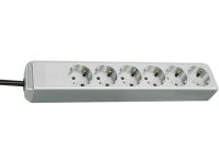 Удлинитель Brennenstuhl Eco-Line 6 розеток; 1,5 метра, кабель H05VV-F 3G1,5; светло-серый (1159450015)