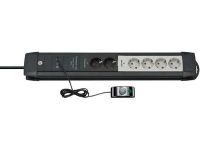 Удлинитель Brennenstuhl Premium-Line Comfort Switch Plus с пультом; розетки 4 отключаемые + 2 постоянные, 3 метра (1156050071)