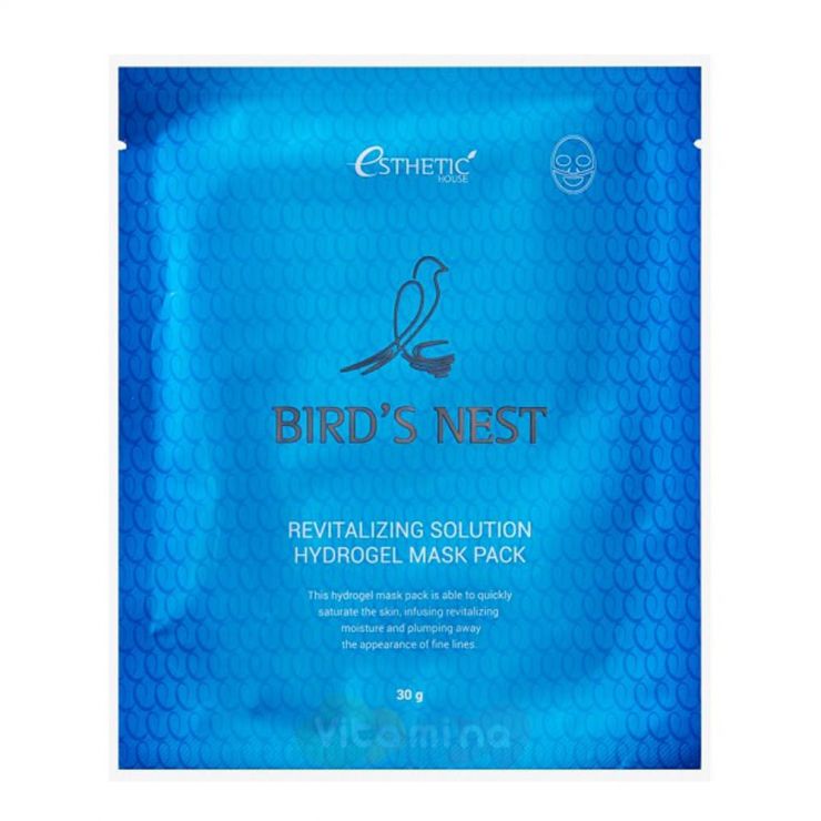 Esthetic House Гидрогелевая маска с экстрактом ласточкиного гнезда Bird's Nest Revitalizing Hydrogel Mask Pack