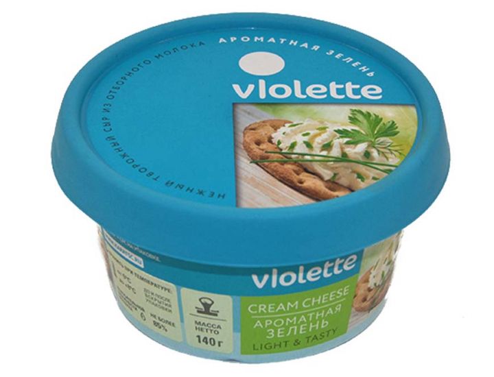 Сыр Карат Виолетте творожный с зеленью 70% 140г