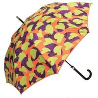 Зонт-трость Moschino 7115-63AUTOA Python Hearts Orange