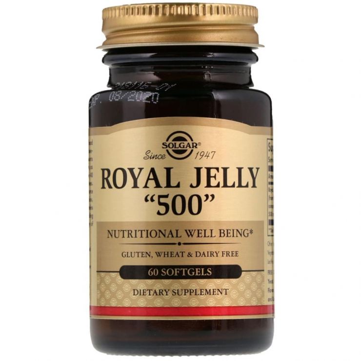 Royal Jelly Маточное молочко 500 мг, 60 капсул