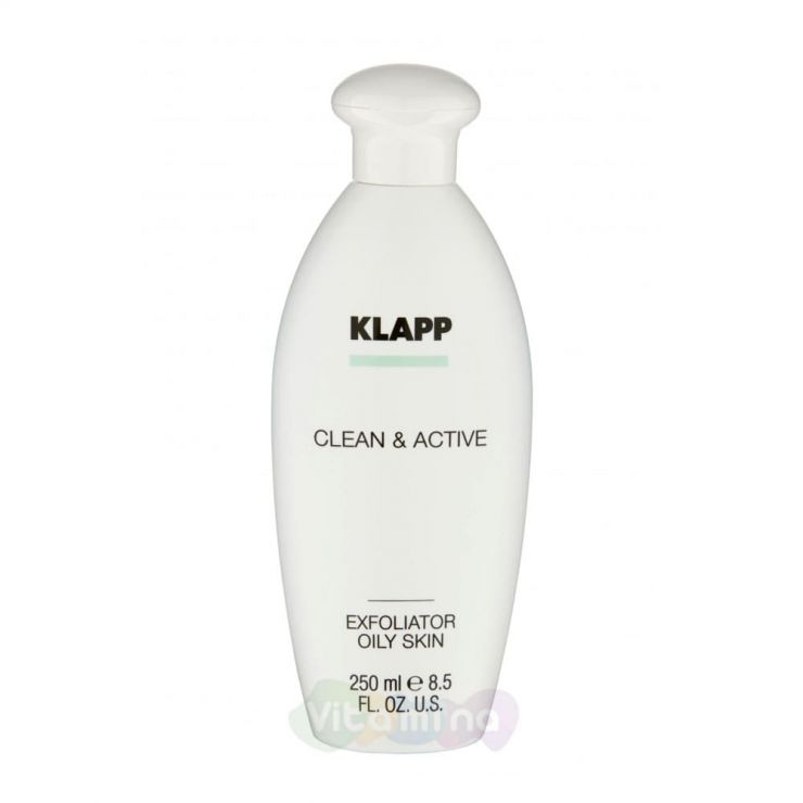 Klapp Эксфолиатор для жирной кожи Clean & Active Exfoliator Lotion Oily Skin, 250 мл