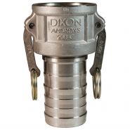 Камлок Dixon соединение тип С, розетка Х рукавный конец (MIL-C-27487) 1 100 CSS нержавеющая сталь