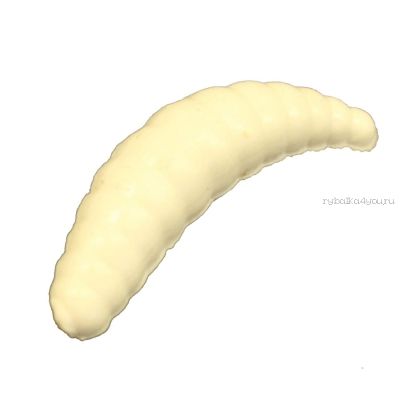 Мягкая приманка Trout Zone Maggot 1,3" 3,2 см / упаковка 12 шт / цвет:  белый / аттракант: сыр