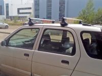 Багажник на крышу Toyota Cami (без рейлингов), Атлант, прямоугольные дуги