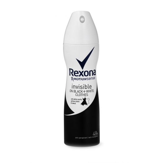 Дезодорант Rexona 150мл Невидимый на черном и белом спрей