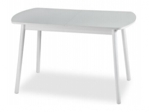 Обеденный стол CORA 120 (Pranzo) белый (BI)	стекло белое (VEBI)