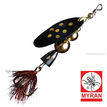 Блесна вертушка Myran Mira 5гр / цвет: Svart 6472-09