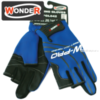 Перчатки рыболовные без 3ех пальцев Wonder WG-FGL044 #XL