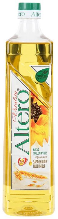 Масло подс. Альтеро Vitality содержит масло зародышей пшеницы 810мл