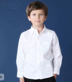 Белая рубашка школьная для мальчика