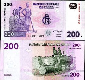 Конго - 200 Франков 2007 UNC
