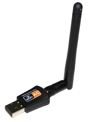 Адаптер WiFi Wireless USB Adapter Dual Band 2.4GHz+5GHz 600Mbps 802.11 n/g/b/ac с антенной