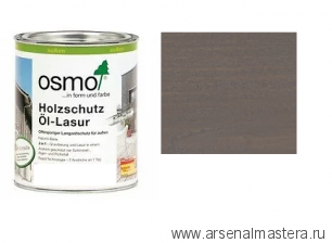 Защитное масло-лазурь для древесины для наружных работ OSMO Holzschutz Ol-Lasur 905 Патина 0,125 л