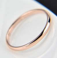 Позолоченное обручальное кольцо 3 мм