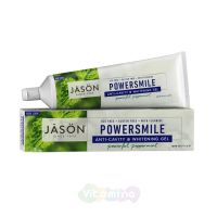 Jason Натуральная отбеливающая зубная паста «Сила улыбки» Powersmile All-natural Whitening, 170 г (С фтором и CoQ10)