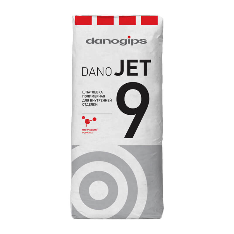 Шпатлевка Danogips (Даногипс) DANO JET 9 полимерная 20кг