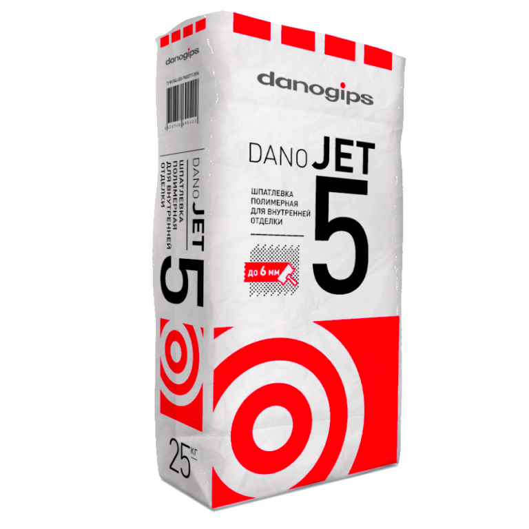 Шпатлевка Danogips (Даногипс) DANO JET 5 полимерная 25кг