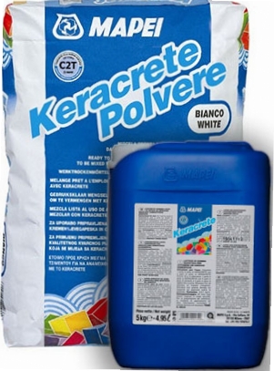 KERACRETE + KERACRETE POWDER цементный двухкомпонентный клей "MAPEI" (Компонент 2) - 25кг