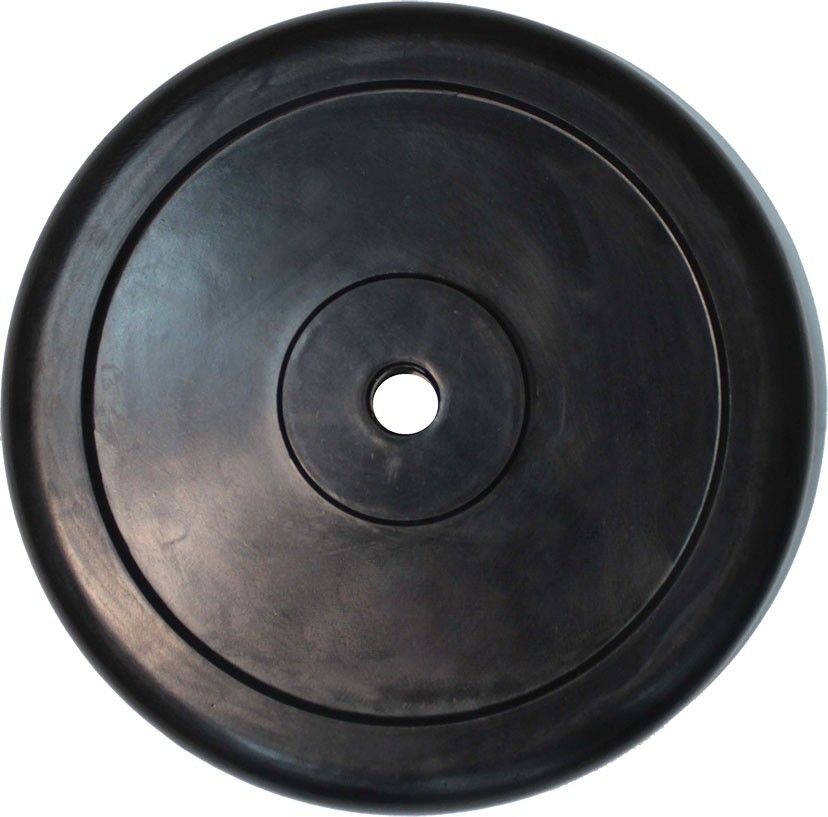 Диск обрезиненный ZSO черный "Classic" D-26, 25 кг