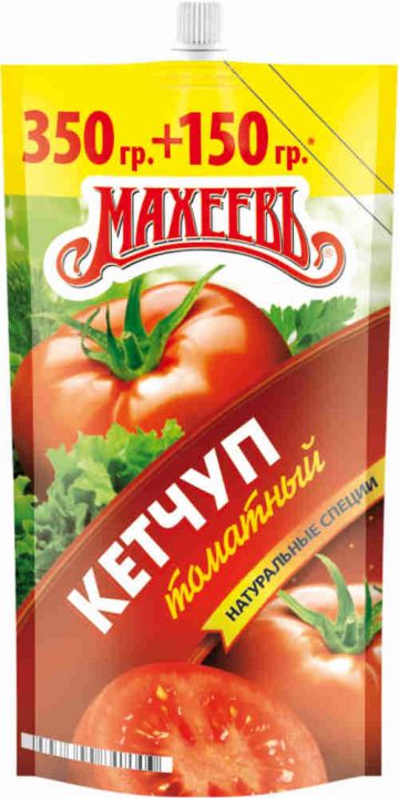 Кетчуп МАХЕЕВЪ томатный д/п 500г