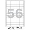 73645  Этикетки самоклеящиеся Pro Mega label белые 48.5x20.5 мм (56 штук на листе А4, 100 листов в упаковке)