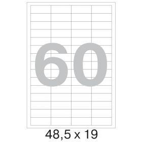 73646 Этикетки самоклеящиеся Promega label белые 48.5х19 мм (60 штук на листе А4, 100 листов в упаковке)