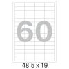 73646 Этикетки самоклеящиеся Promega label белые 48.5х19 мм (60 штук на листе А4, 100 листов в упаковке)