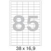 73649 Этикетки самоклеящиеся Promega label белые 38х16.9 мм (85 штук на листе А4, 100 листов в упаковке)