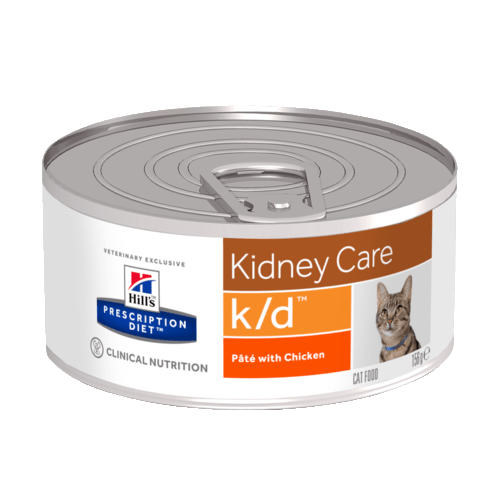 Консервы Hill's prescription Diet  k/d Feline with Chicken для кошек "Лечение почек" 156 гр