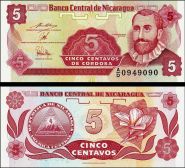Никарагуа 5 Сентаво 1991 UNC