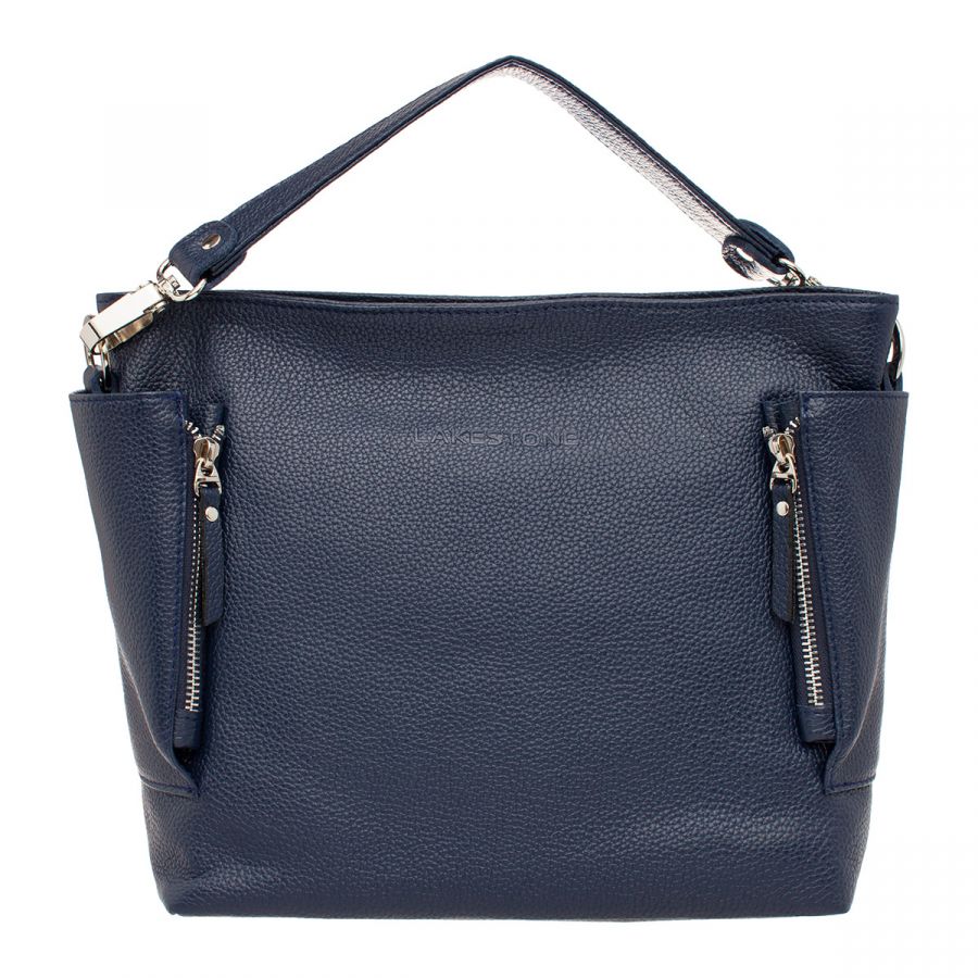 Кожаная сумка через плечо Lakestone Sabrina Dark Blue 983228/DB